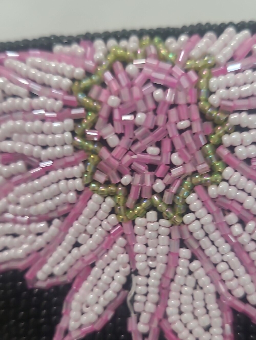 Beaded Floral Black Handbag - Picture 9 of 12